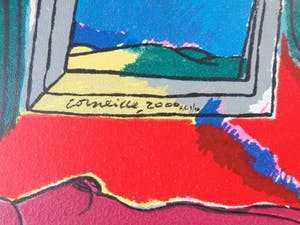Corneille - NAAKTE VROUWEN / TERRAGRAVURE DOEK / 70x79cm / KADER / SIG kopen? Bied vanaf 595!