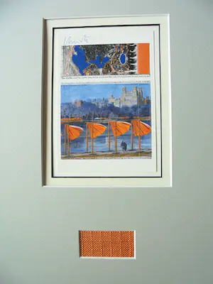 Christo - Project for NYC " The Gates " 2003 handgesigneerd - inc. original stofmonster kopen? Bied vanaf 139!
