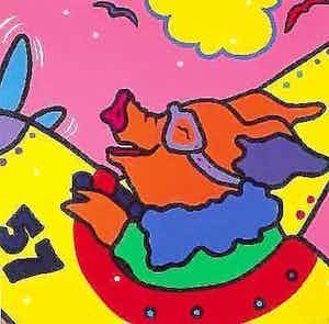 Shunyam - Kleurenzeefdruk I CAN FLY Handgesigneerd. verkocht voor € 110!