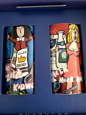 Johan Huijzer - Suiker en melkhouder schoonhoven keramiek van Johan Huijzer kopen? Bied vanaf 1!