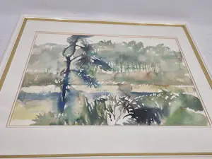 Hen Euverman - Rivier in boslandschap kopen? Bied vanaf 20!
