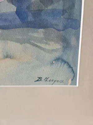 Buy Bernadette Zeegers - Bloemstilleven met vaas – aquarel? Bid from 30!