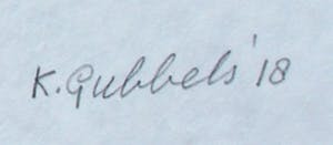 Klaas Gubbels - Houtdruk: Bruine kan + gratis affiche Gubbels 85 jaar- 2018 kopen? Bied vanaf 395!