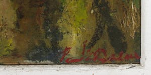 Paul Daenen - Gemengde techniek op marouflé, La belle époque - Ingelijst kopen? Bied vanaf 50!