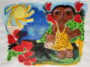 AcheterJohn Lie a Fo - 1993 - Enfant soleil - Mooie lijst - Bedrijfscollectie Deloitte? Enchérissez de 199!