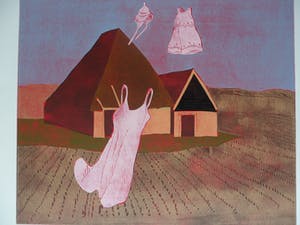Henriette Boerendans - Kleur houtsnede, Titel 12 April kopen? Bied vanaf 40!