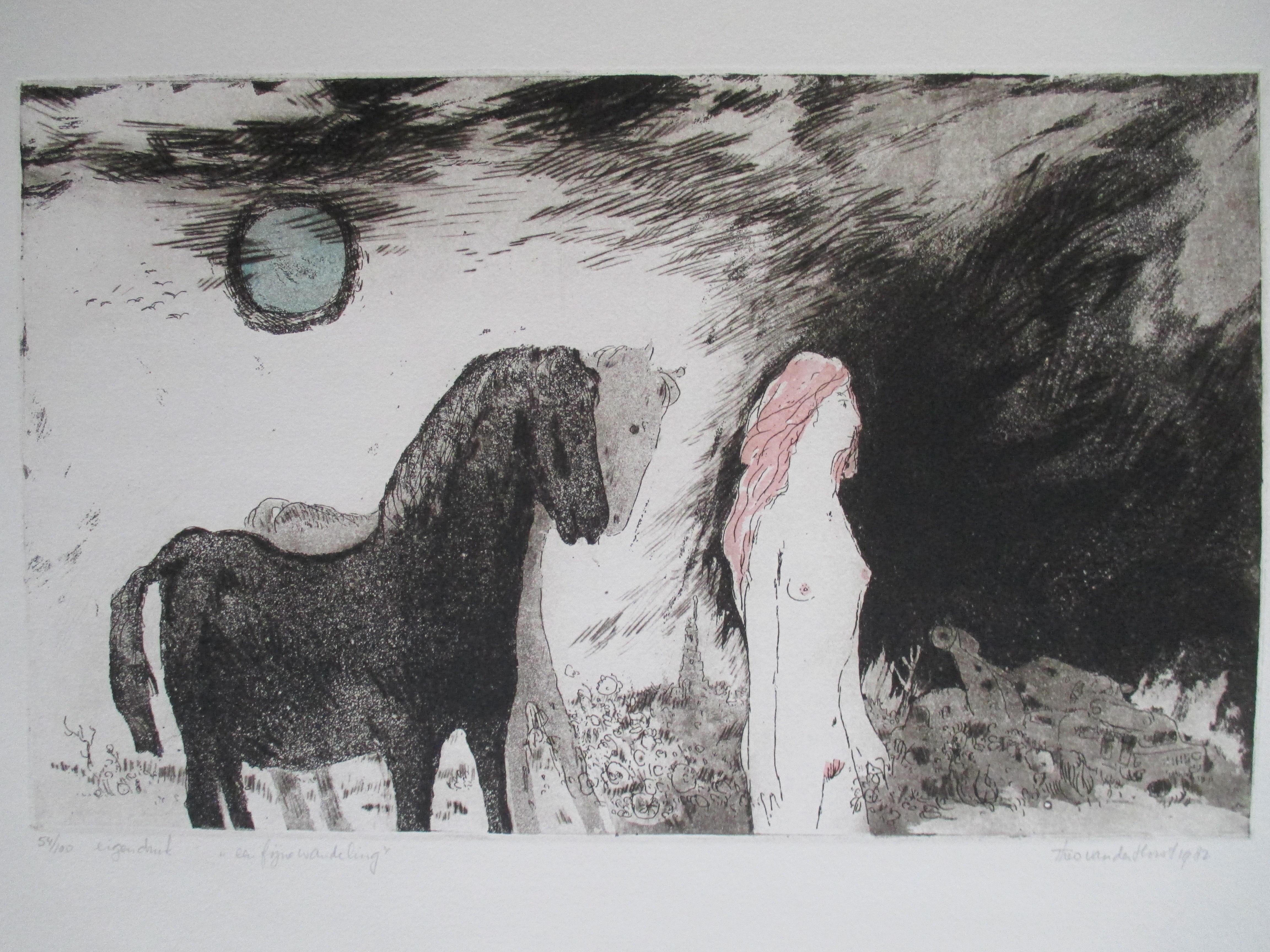 Theo van der Horst - Ets "een fijne wandeling" kopen? Bied vanaf 40!