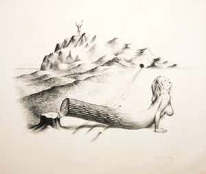 Joop Moesman - Litho, Gevallen verkocht voor € 60!