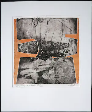 Kees Okx - Ets en aquatint, Groei kopen? Bied vanaf 35!