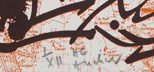 Pierre Alechinsky - Litho op kaart, Entre-Deux-Mers kopen? Bied vanaf 1!