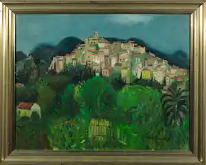Gerard Schaperkotter - Olieverf op doek, Cagnes - Ingelijst verkauft für € 250!