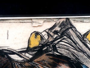 Pieter Dupont - kleurkrijt: rustende trekpaarden kopen? Bied vanaf 895!