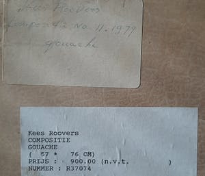 Kees Roovers - Abstract geometrische compositie kopen? Bied vanaf 195!