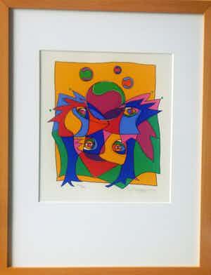 Marianne Naerebout - Zeefdruk (PRACHTIG INGELIJST) verkocht voor € 47!