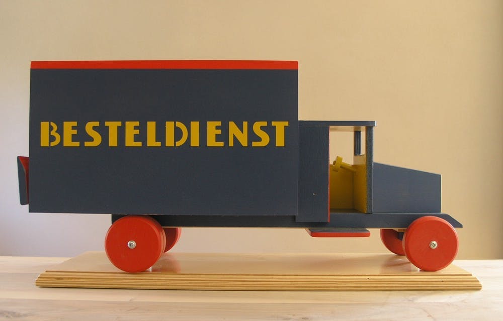 ADO - de Stijl, Ko Verzuu #BESTELDIENST, 50 cm.# Hout /Wooden toy, ltd ed. 250, kopen? Bied vanaf 140!