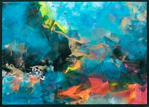 Dam Domido - Acryl op papier, Composition Abstractie kopen? Bied vanaf 100!