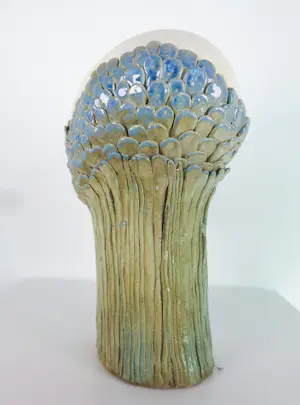 Ida De Roy - Set van twee sculpturen van keramiek, Hoofden kopen? Bied vanaf 200!