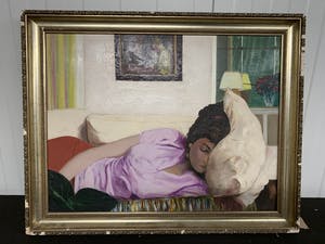 Niet of onleesbaar gesigneerd - Jóven Durmeindo (slapende jonge dame ) kopen? Bied vanaf 1!