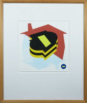 Han Schuil - Zeefdruk, Zonder Titel - Ingelijst kopen? Bied vanaf 1!