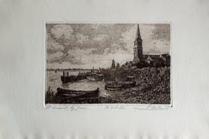 Henri De Budt - Ets - Sint Amands bij Puurs - De Schelde kopen? Bied vanaf 30!
