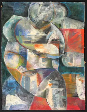 Niet of onleesbaar gesigneerd - Gemengde techniek op papier, Figuren kopen? Bied vanaf 1!