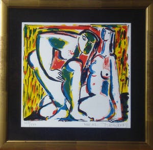 Theo Mackaay - Man en Vrouw (mooi gelijst!) kopen? Bied vanaf 180!