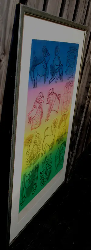 Corneille - Ingelijste zeefdruk: Sterrenbeelden - 1989 kopen? Bied vanaf 299!