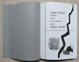 Roger Raveel - Roger Raveel tekent over het tekenen van Roger Raveel, handgesigneerd boek kopen? Bied vanaf 195!