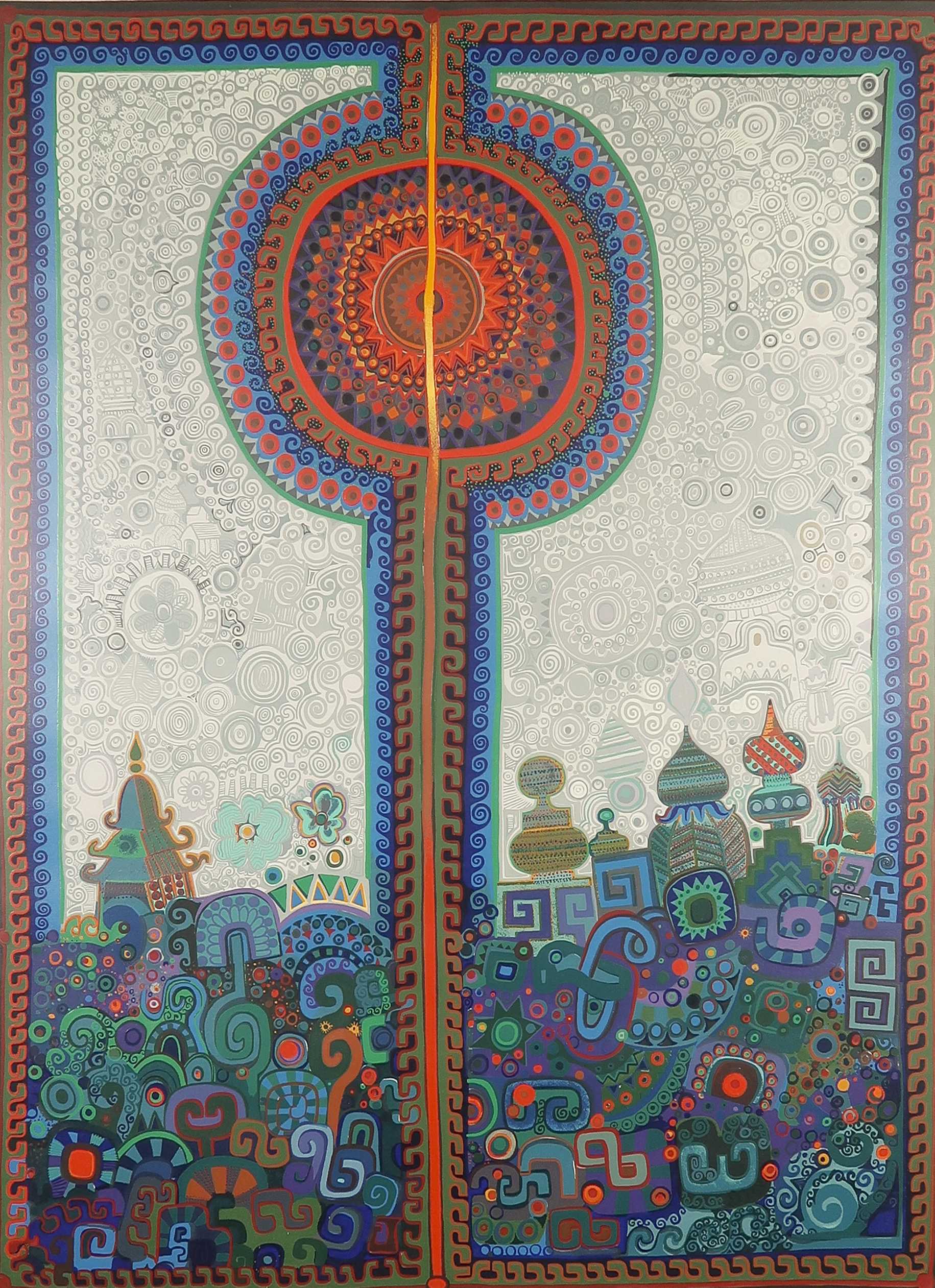 Juan Romero - Zeefdruk, Luna Park - Ingelijst (Groot) kopen? Bied vanaf 100!