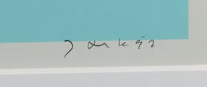 Jan Snoeck - Zeefdruk op papier, Nr. 9 - ingelijst kopen? Bied vanaf 35!