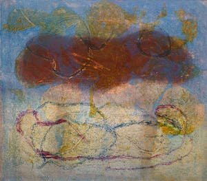 Thea Figee - monotype op papier - zonder titel - 2006 (UNIEK WERK) kopen? Bied vanaf 60!