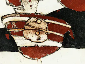 Cees Kortlang - Grote handgekleurde reliëf Ets/aquatint - potloodges. - zeer kleine oplage (15) kopen? Bied vanaf 59!