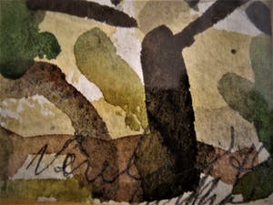 Niet of onleesbaar gesigneerd - Fraai impressionistisch Aquarel "Boomgaard bij dorp" gesign Vesely kopen? Bied vanaf 10!