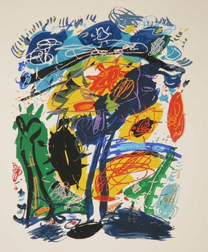 Kees Salentijn - Zeefdruk, Hommage aan Van Gogh IV kopen? Bied vanaf 1!