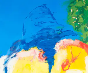 Henk van Vessem - Zeefdruk, Zonder titel - Ingelijst kopen? Bied vanaf 35!