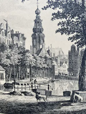 Pieter Fouquet - Gezicht van de Reguliers of Munts - Tooren van de Cingel te zien kopen? Bied vanaf 40!
