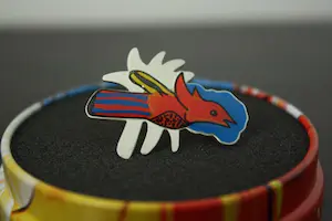 Corneille - Geëmailleerde zilveren designbroche kopen? Bied vanaf 49!