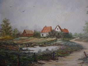Cor Quax - Olieverf op doek, Landschap kopen? Bied vanaf 30!