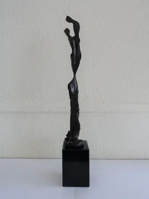 Brons (Onbekend) - "geliefden" in brons op natuurstenen sokkel kopen? Bied vanaf 75!