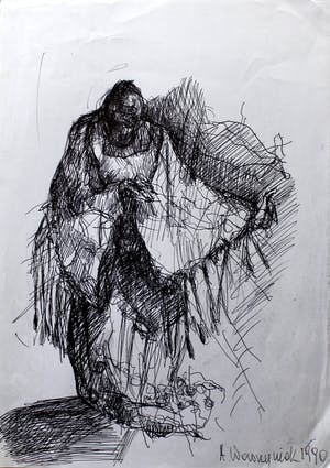 Andrzej Wawrzyniak - De profeet (schets) kopen? Bied vanaf 35!