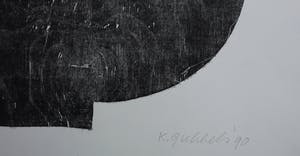 Klaas Gubbels - grote houtsnede - kan -1990 kopen? Bied vanaf 395!