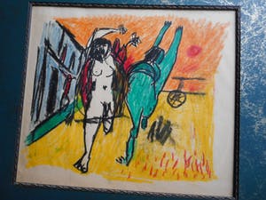 Metten Koornstra - 2 vluchtende naakten kopen? Bied vanaf 100!