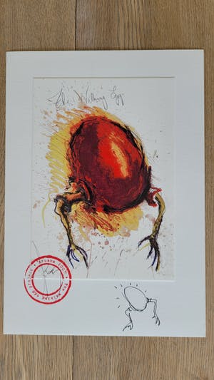 Koen Vanmechelen - The Walking Egg - zeldzaam met tekening kopen? Bied vanaf 650!