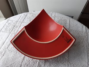 Dirk Romijn - rode 'kwartbol' vaas kopen? Bied vanaf 40!