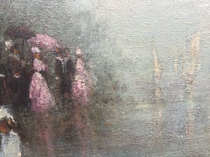 Niet of onleesbaar gesigneerd - Feestje aan de waterkant. kopen? Bied vanaf 1!