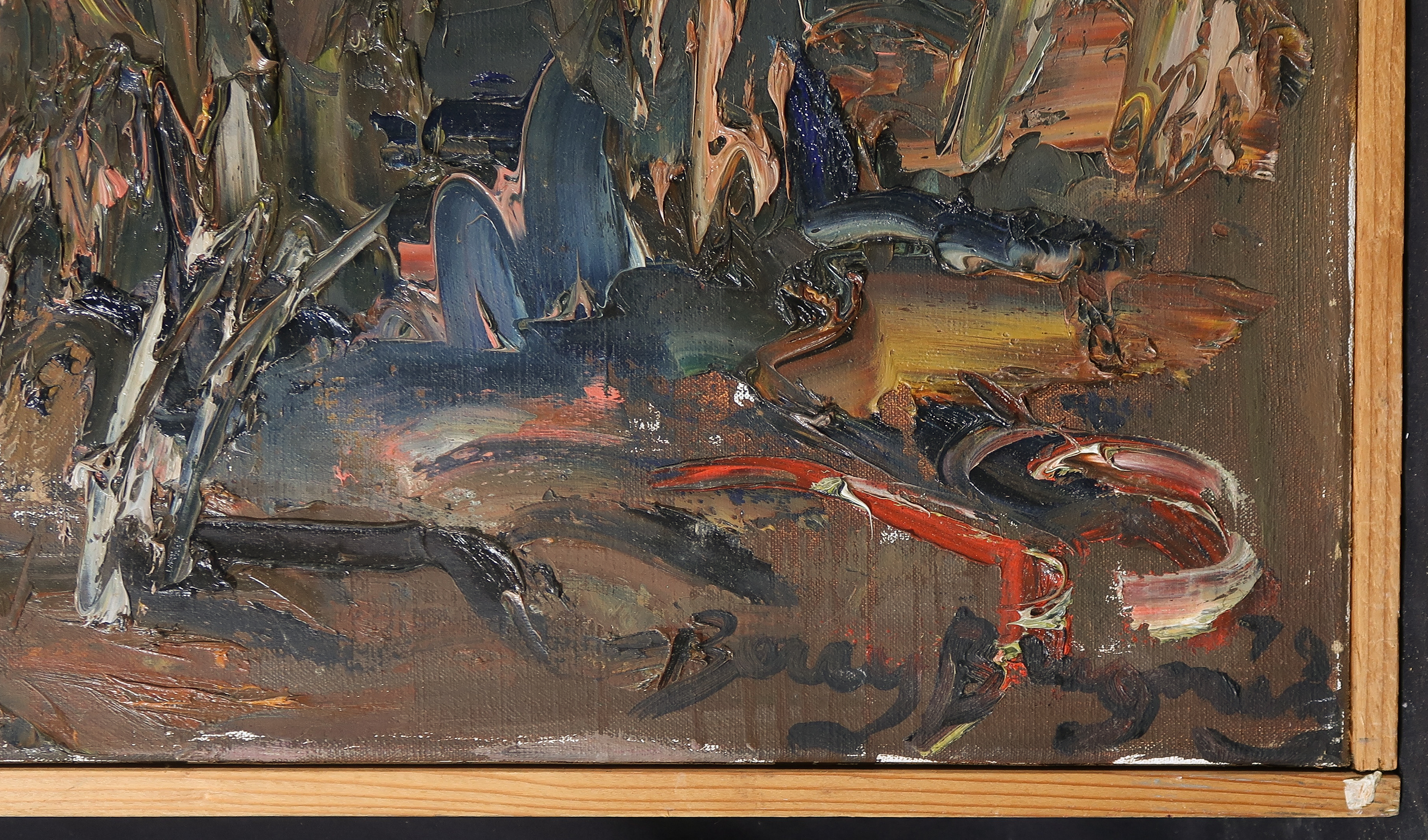 Berry Brugman - Olieverf op doek, Borinage - Ingelijst (Groot) kopen? Bied vanaf 10!