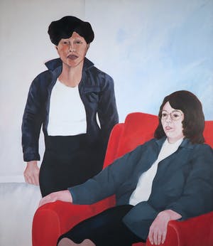 Alexandra Reelick - Acryl op doek, Antionette & Els - Ingelijst (Zeer Groot) kopen? Bied vanaf 10!