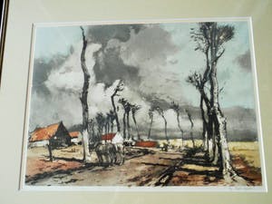 Ferdinand Luigini - Gekleurde Ets - La route de Dunkerque kopen? Bied vanaf 75!