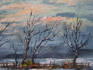Wilhelmus Enneking - Winterlandschap kopen? Bied vanaf 60!