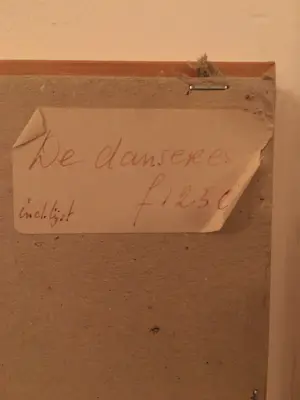 Margarita Nicolaas - De Danseres - naakte gehurkte vrouw in rood kopen? Bied vanaf 250!